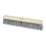 24" FINE FLOOR BRUSH SILVER PLASTIC