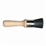 1-1/8 STENCIL BRUSH BLACK BRISTLE WOOD