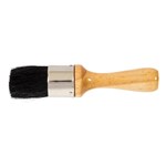 1-1/4 STENCIL BRUSH BLACK BRISTLE WOOD