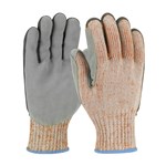 KNIT SEAMLESS LEATHER PALM MILL GLOVE L