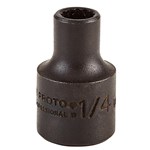 1/4 BLACK SOCKET (12PT-3/8DR)