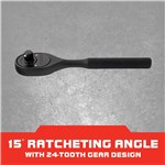 3/8"DR BLACK OX PEAR HEAD RATCHET 7-3/8"