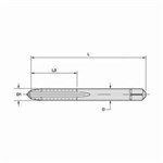 5303 1/4-20 H3 2FL PLUG HAND TAP