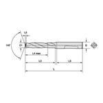 BIT DR LG SHORT #12 0.189" SOL CARBIDE