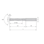 .257/"F" SOLID CARBIDE DRILL