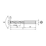 DRILL MSCR 0.531" SOL CARBIDE IMPRL 3XD