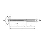 BIT DR FLUTE STR 0.787" 8XD 2 IMPRL STR