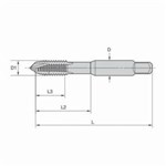 TAP PT SPL RH M12X1.5 D6 PLUG 3 BK OXD