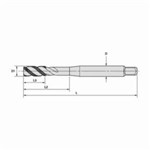 TAP FLUTE SPL M8X1.25 SEMI-BOTMG 3 HSS-E