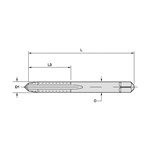 TAP FLUTE STR RH #8-32 H2 BOTMG 4 HSS 6H