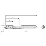 TAP FLUTE SPL RH M10X1.5 BOTMG RH 3 HSS