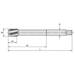 TAP FLUTE SPL LH M24X3 PLUG LH 5 YES CRS