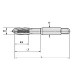 TAP PT SPL RH #8-32 H3 PLUG 3 TICN CTD