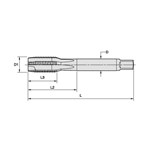 TAP PT SPL RH 1/4-19 PLUG 3 OXD CTD G