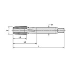 TAP PIPE FLUTE STR RH 1/8-27 SEMI-BOTMG