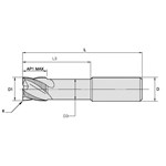 END MILL 12MM 0.35MM 26MM 4 12MM 125MM