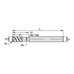 END MILL 10MM 0.5MM 15MM 4 10MM 100MM RH