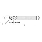 END MILL 4MM 0.4MM 12MM 4 6MM 55MM SPL