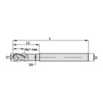 END MILL 1MM 1MM 2 4MM 63MM TIALN CTD RH