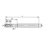 END MILL 5MM 9MM 4 6MM 57MM TIALN CTD RH