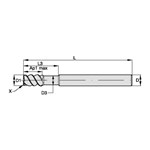 END MILL 1" 0.02" 1-1/8 4 1" SPL RH