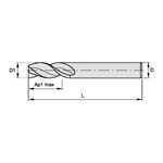 END MILL 18MM 38MM 3 18MM 100MM UNCTD RH