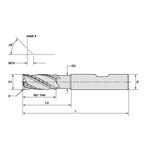 END MILL 6MM 0.3MM 13MM 3 6MM 57MM SPL