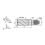 END MILL MODULAR 12MM 2MM 18MM 5 11.5MM