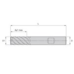 END MILL 16MM 32MM 6 16MM 92MM ALTIN CTD