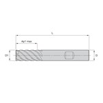 END MILL 4MM 11MM 4 6MM 57MM ALTIN CTD