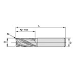 END MILL 3/8 0.03" 7/8IN 4 3/8 SPL