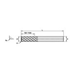 END MILL 3/4 0.03" 5XD 7 3/4 6" RH