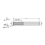 END MILL 10MM 0.5MM 3XD 7 10MM 76MM SPL