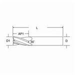 1" 4FL SE CARBIDE END MILL