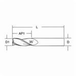 3/8 3FL SE CARBIDE END MILL