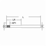 BURR CARBIDE CYL - NO END CUT (SA)