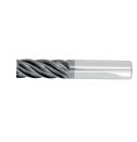 Talon 540004 Ultra High Performance, Variable Pitch, Regular Length, Round Shank Carbide End Mill, 1" Dia, 5 Flute, 1-1/2" Length of Cut, 4" OAL, 1" Dia  Round Shank, TiALN