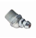 Alemite 1611-B 30 deg Thread Forming Grease Fitting, 1/8 in PTF SAE Special Short Thread, 29/32 in OAL, 19/64 in L Shank, Steel, Trivalent Zinc Plated