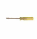 Ampco S-49 Corrosion-Resistant Non-Sparking Standard Screwdriver, 5/16 in Keystone/Slotted Point, Alloy Steel Shank, 10-1/8 in OAL, Acetate Handle, Natural, ASTM A342/F2503
