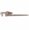 Ampco W-212 Adjustable Straight Pipe Wrench, 2-13/16 in Pipe, 14 in OAL, Serrated Jaw, Aluminum Bronze Handle