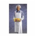 Ansell 54-290 Disposable Apron, White, 1.75 mil Polyethylene, 45 in L