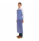 Ansell 56-001 Chemical Resistant Bib Apron, Vinyl, 33 in L x 44 in W, Tie Closure, Resists: acids, bases, oils, and grease
