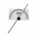 GENERAL 19 Square Head Protractor and Depth Gage, 0 to 180 deg Measuring, 6 in L, 1/4 x 6 in Blade, Stainless Steel