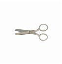 CRESCENT Wiss 166 Pocket Scissor, 2-3/4 in L of Cut, 6-1/4 in OAL, Blunt Tip, Drop Forged Solid Steel Blade, Steel Handle