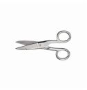 CRESCENT Wiss 175E Electricians Scissor, 1-3/4 in L of Cut, 5-1/4 in OAL, Sharp Tip, Drop Forged Solid Steel Blade, Steel Handle