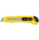 Stanley Quick-Point 10-143P Light Duty Utility Knife, 18 mm W Retractable/Single Edge/Snap-Off Blade, 1 Blade Included, Carbon Steel Blade, 18 mm OAL